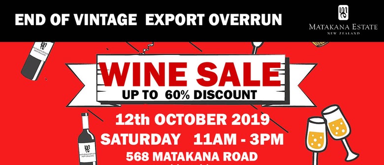 Wine Sale - End of Vintage, Warehouse Clearance