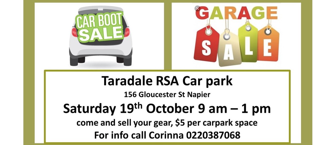 Taradale RSA Community Carboot/Garage Sale