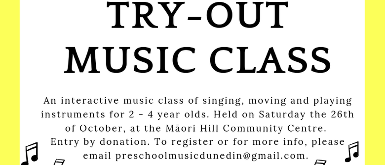 Try-Out Preschool Music Class