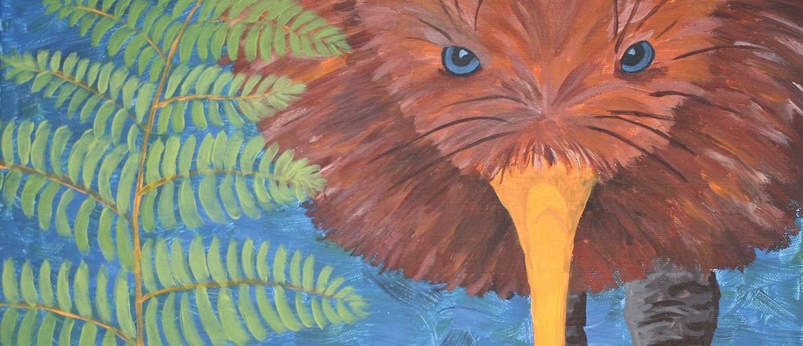 Paint Your Own Kiwi with Heart for Art NZ