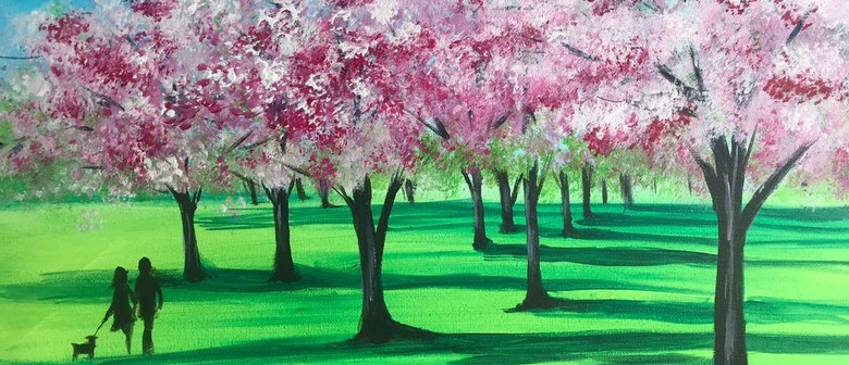 Download Paint Chill Night Cherry Blossom In The Park Auckland For iPhone Get Wallpaper Paint Chill Night Cherry Blossom In The Park Auckland Desktop Wallpaper Free