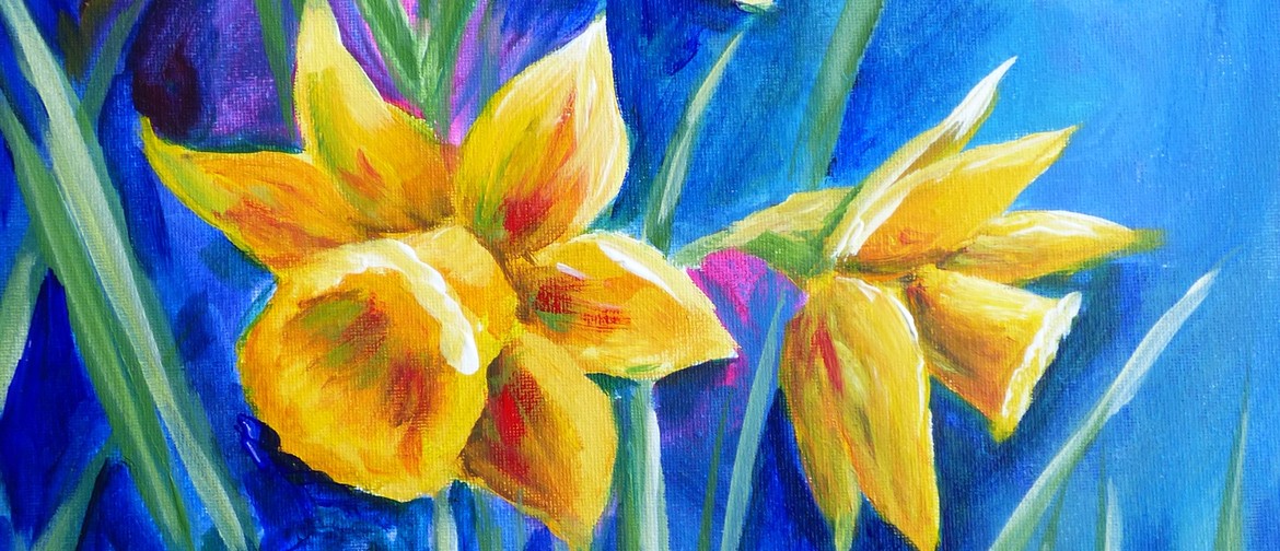 Paint and Wine Night - Daffodils - Paintvine