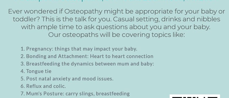 Osteopathy and Babies - Free Talk: CANCELLED