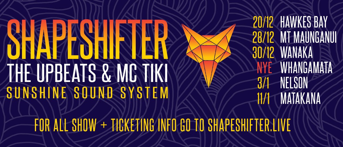 Shapeshifter, The Upbeats & MC Tiki + Sunshine Sound System