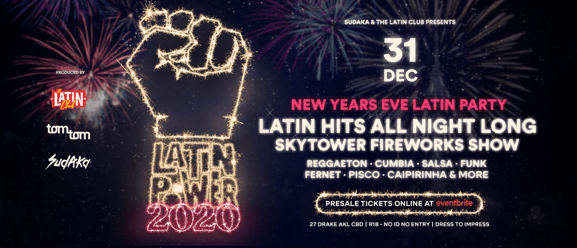 Latin Power NYE 2020 Rooftop Deck Latin Party