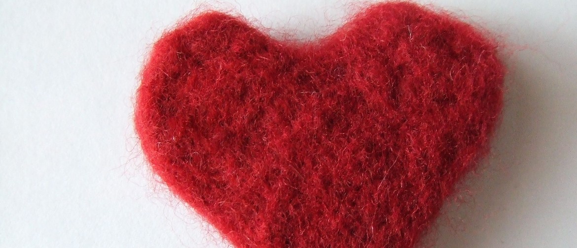 Kids & Their Grownups - Felted Valentine's Day Heart