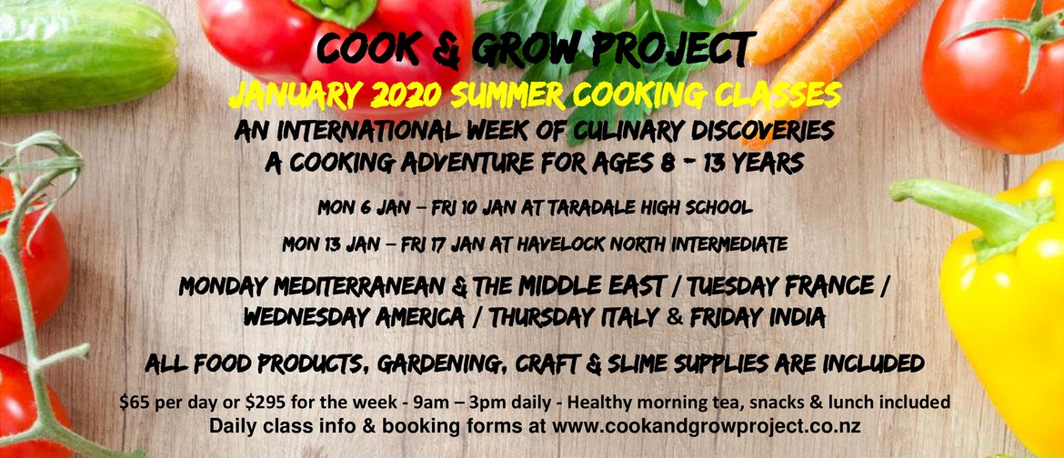 Cook & Grow Project Holiday Cooking Classes 8-13Yrs
