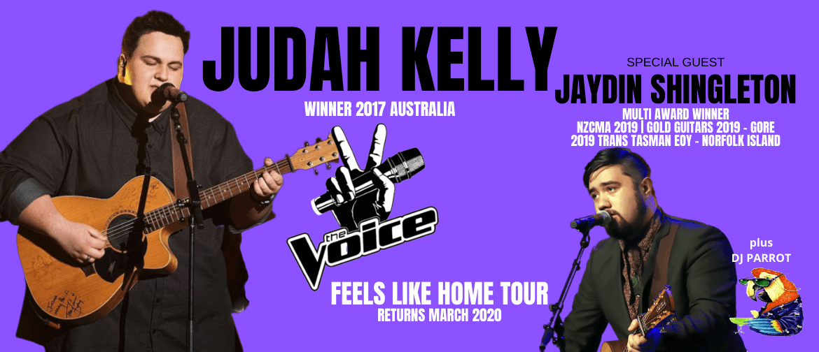 Judah Kelly - Feels Like Home NZ Tour: CANCELLED