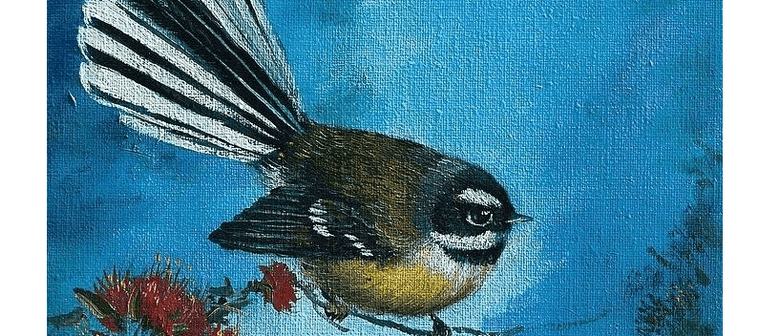 Wine and Paint Party - Fantail Painting