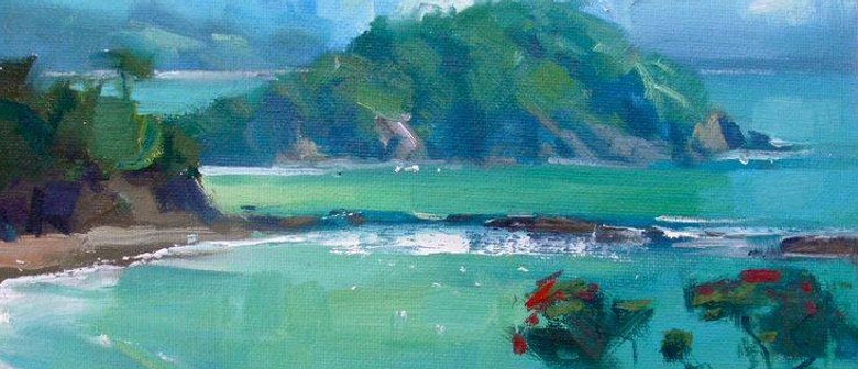 Wine and Paint Party - Coromandel Beach Painting