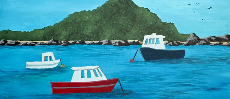 Paint Your Own Island Bay with Heart for Art NZ