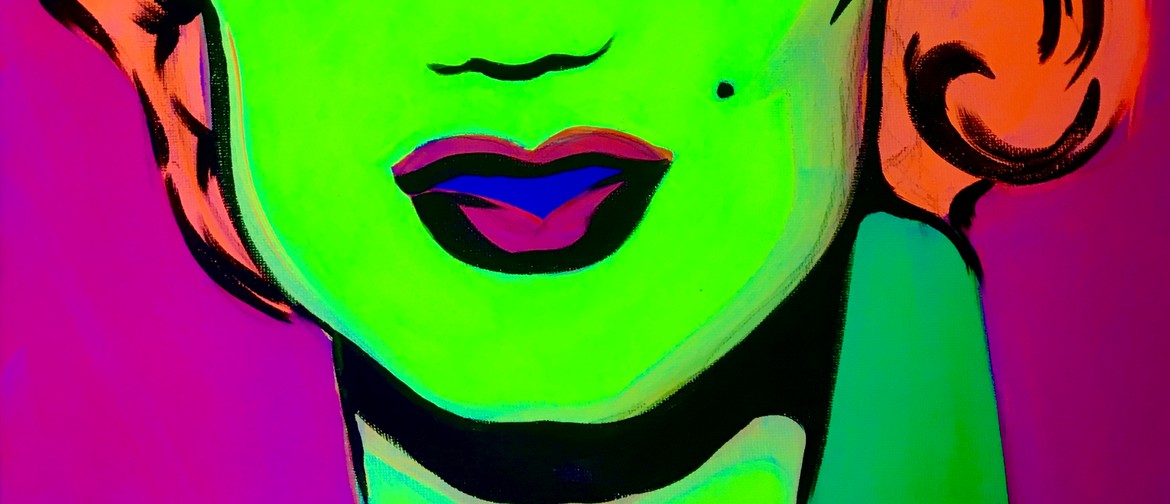 Glow In The Dark Paint Night - Marilyn Monroe - Paintvine