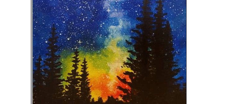 Wine and Paint Party (BYO) - Galaxy Painting