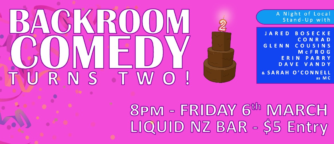 Backroom Comedy Turns Two