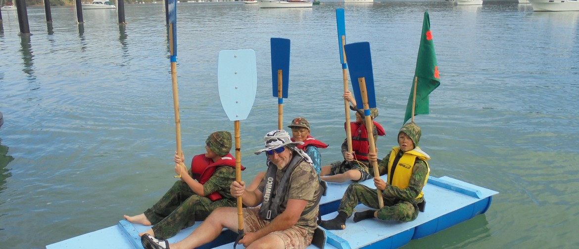 The Great Whangaroa Kiwi Can Raft Race