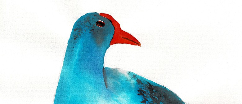 Watercolour & Wine - Pukeko - Paintvine