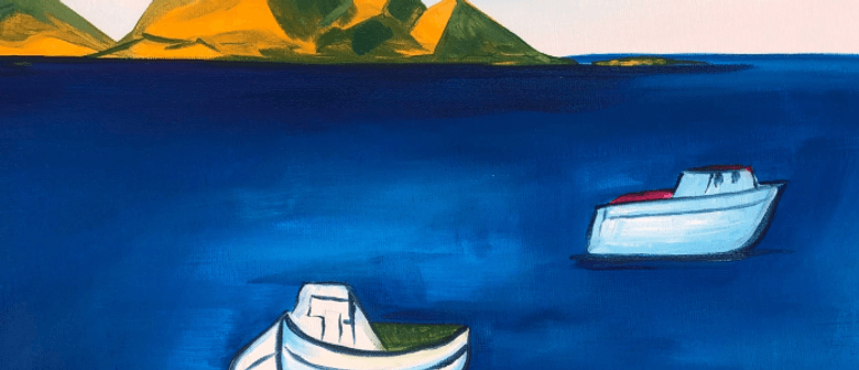 Paint & Wine Night - Rita Angus' Boats - Paintvine