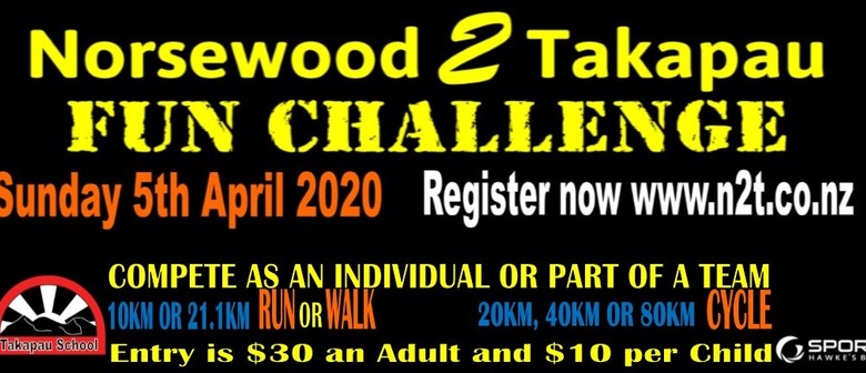 Norsewood to Takapau Fun Challenge: CANCELLED