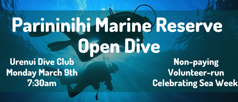 SEA WEEK Parininihi Marine Reserve Open Dive SEA WEEK Parininihi Marine Reserve Open Dive