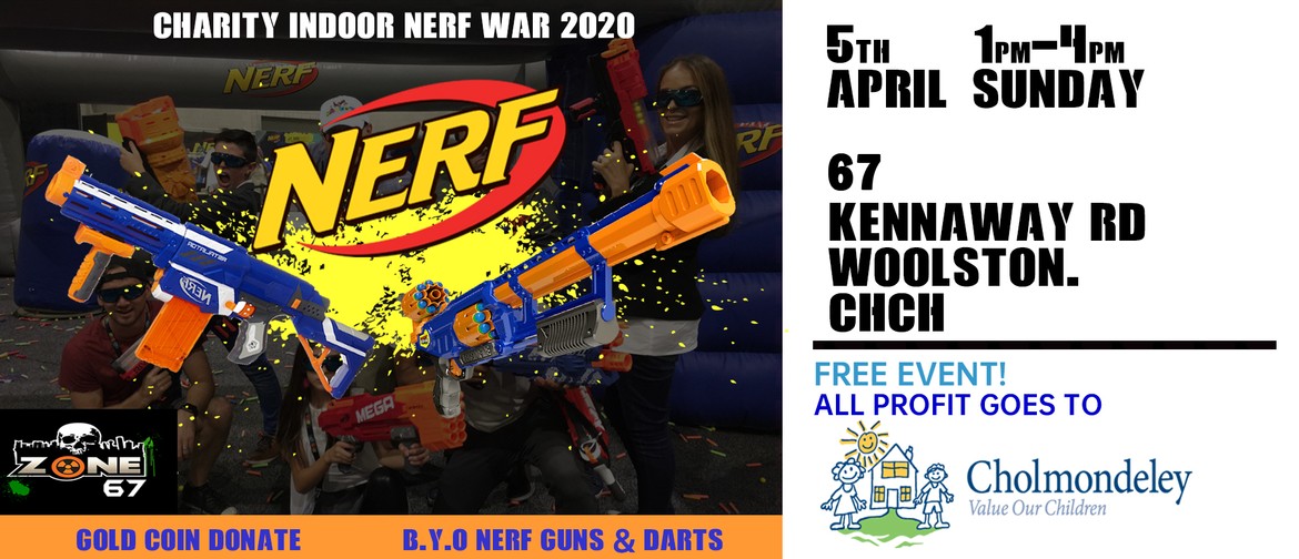 Indoor Nerf War 2020 Christchurch - Eventfinda
