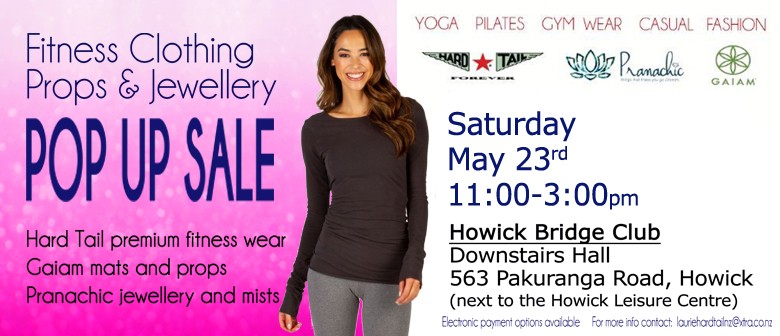 Howick Women's Fitnesswear and Jewellery Pop Up Sale: POSTPONED