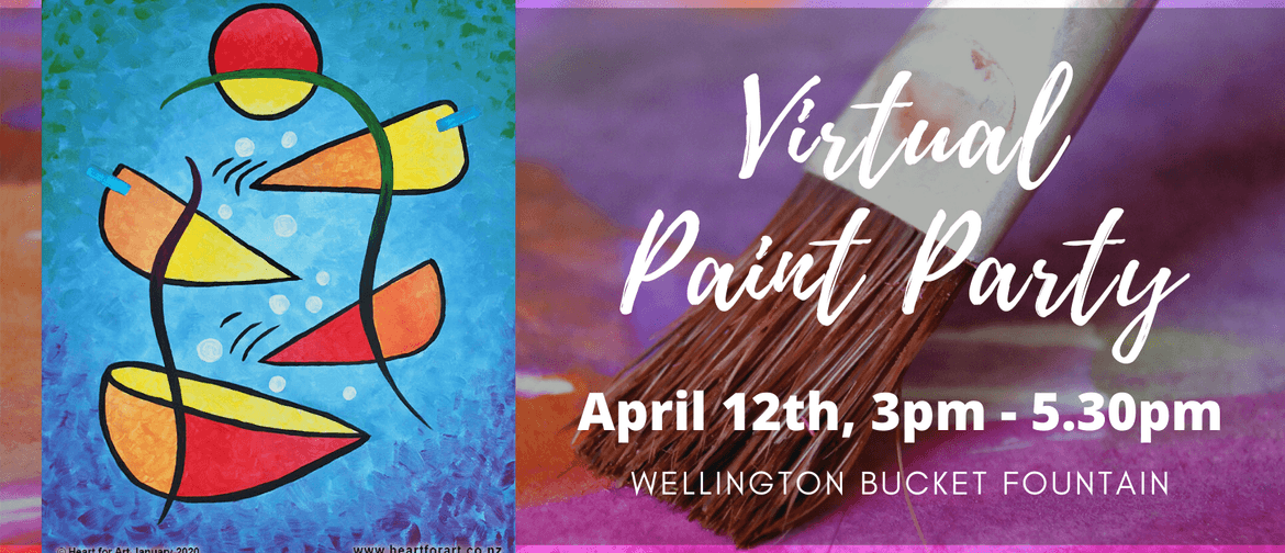 Virtual Paint Party - Wellington Bucket Fountain
