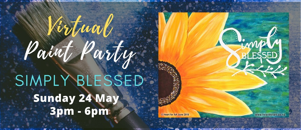Virtual Paint Party - Paint your own Simply Blessed