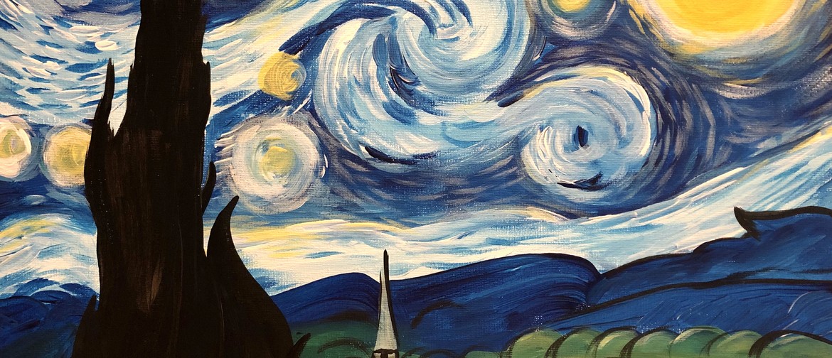 Paint and Wine Night - A Starry Night - Paintvine