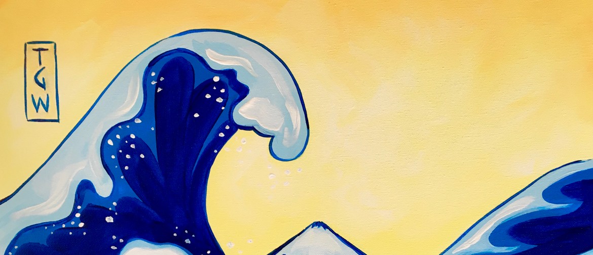 Paint and Wine Night - The Great Wave - Paintvine