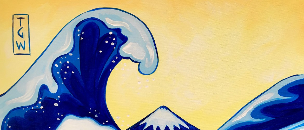 Paint and Wine Night - The Great Wave- Paintvine