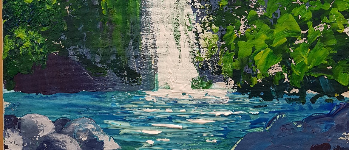 Acrylic Painting - Palette Knife Workshop - Waterfall