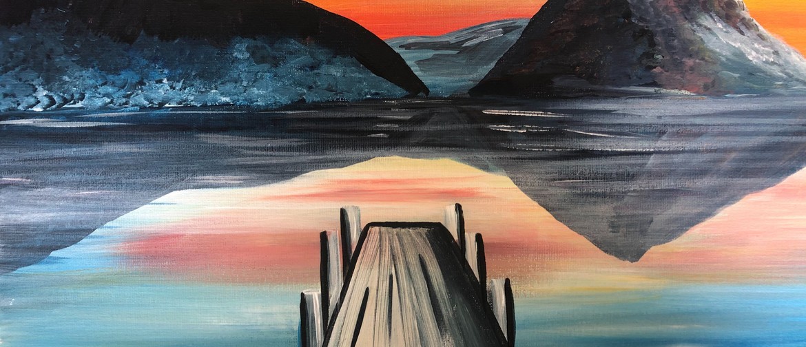 Paint and Wine Night - The Wharf Sunset - Paintvine