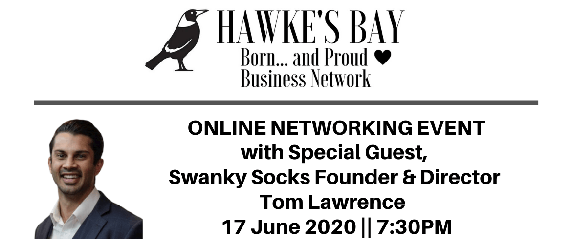 Free online networking event with special guest Tom Lawrence
