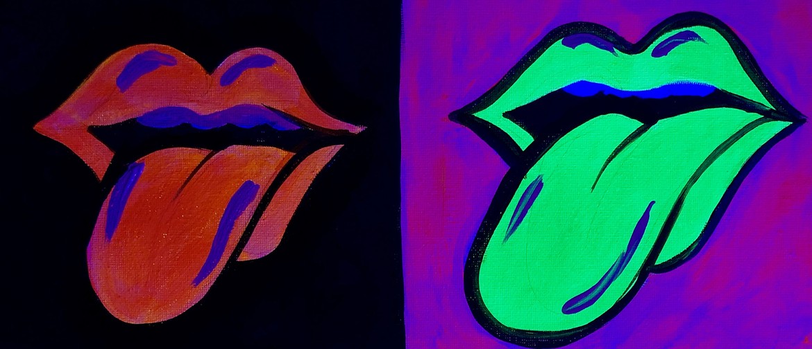 Glow in the Dark Paint Night - Rolling Stones
