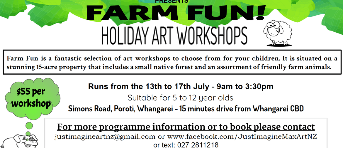Farm Fun Holiday Art Workshops for Children