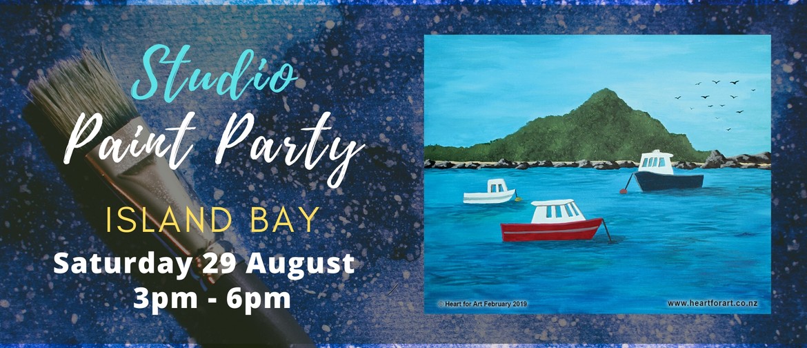 Learn to Paint Your Own Island Bay with Heart for Art NZ