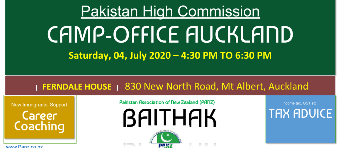 PANZ Baithak & High Commission Camp Office