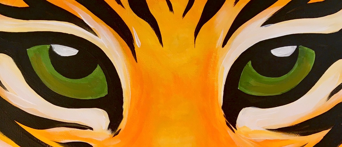 Paint and Wine Night - Tiger