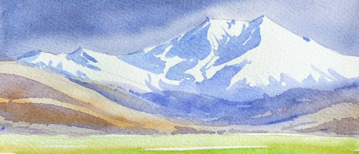 July School Holiday Art Classes - Storm over the Mountains