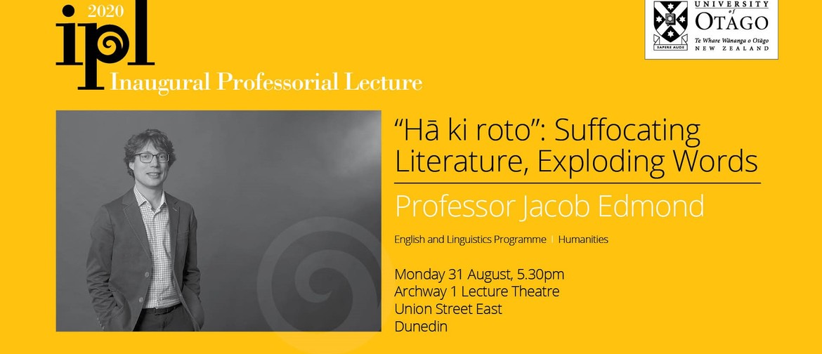 Inaugural Professorial Lecture – Professor Jacob Edmond: POSTPONED