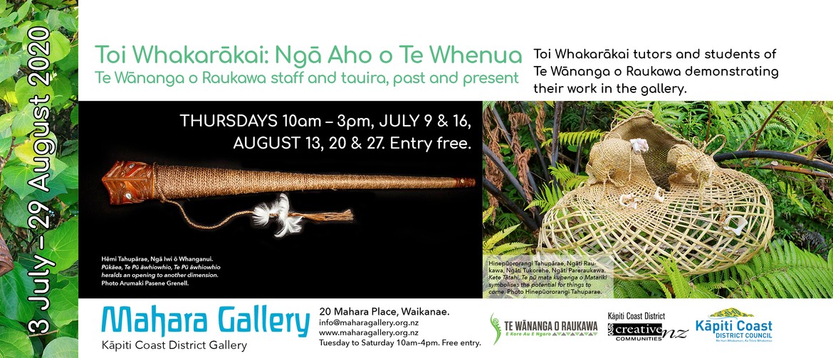 Toi Whakarākai: Ngā Aho o Te Whenua Gallery Demonstration