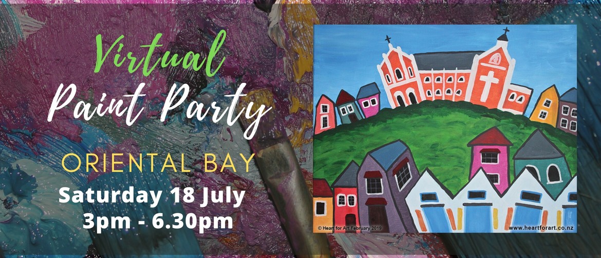 Paint Your Own Oriental Bay With Heart For Art NZ