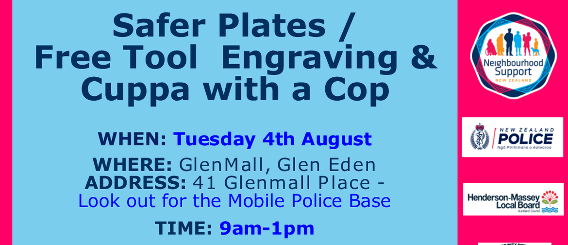 Safer Plates And Tool Engraving & Cuppa With A Cop