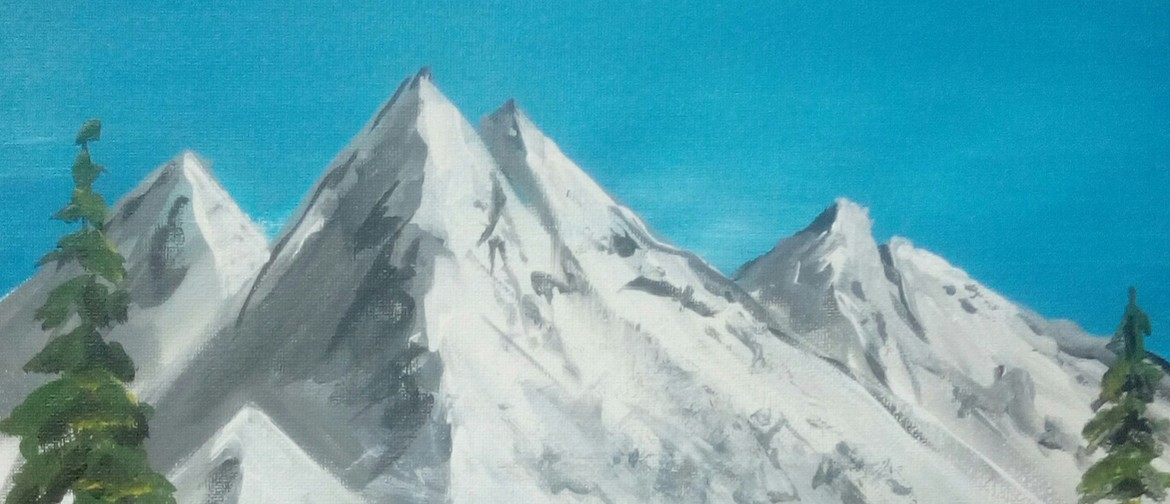 Paint and Wine Night - Snowy Mountains