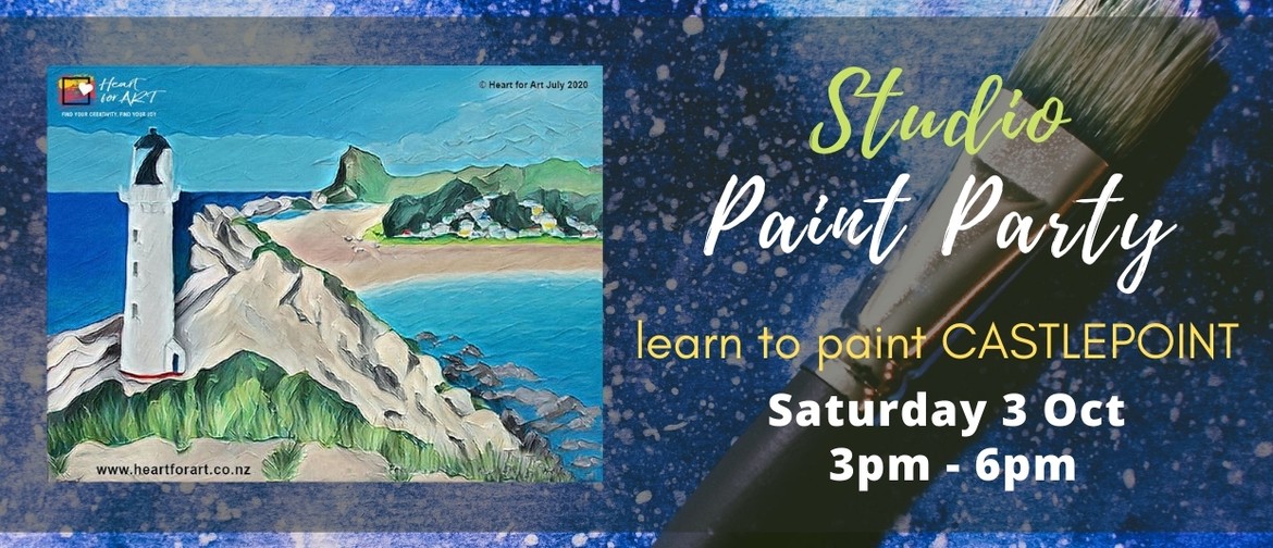 Paint Your Own Castlepoint with Heart for Art NZ