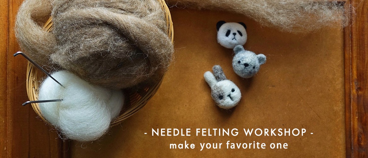 Beginner Needle Felting Workshop- Make a Wee Animal Pin