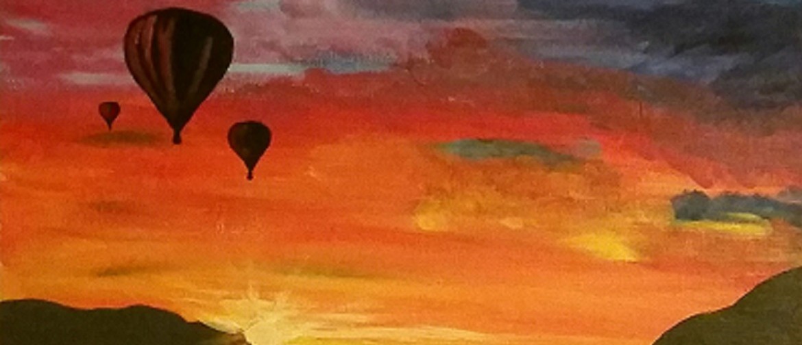 Wine and Paint Party (BYO) - Balloon Sunset Painting