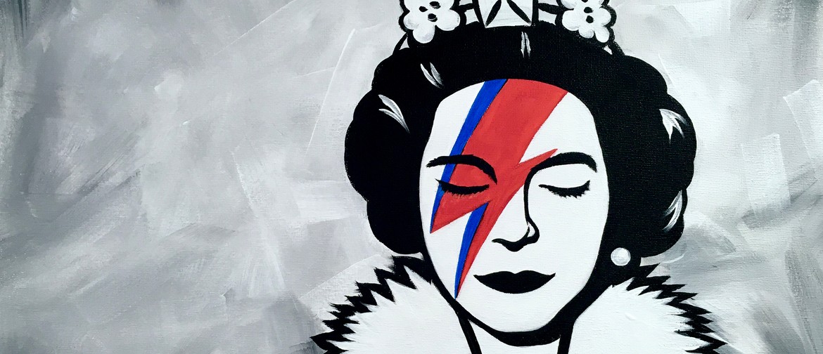 Paint and Wine Night - Banksy Save the Queen