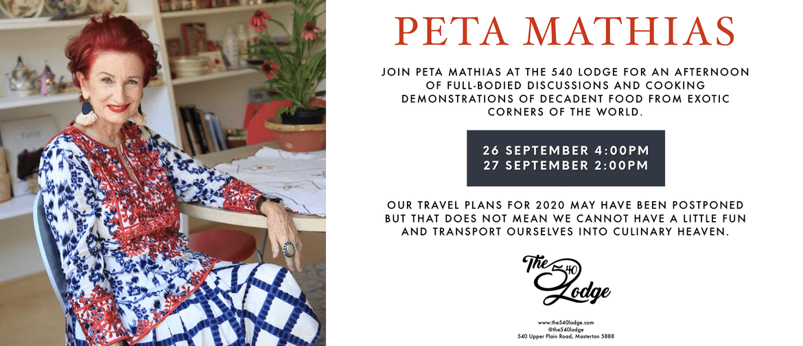 An afternoon with Peta Mathias