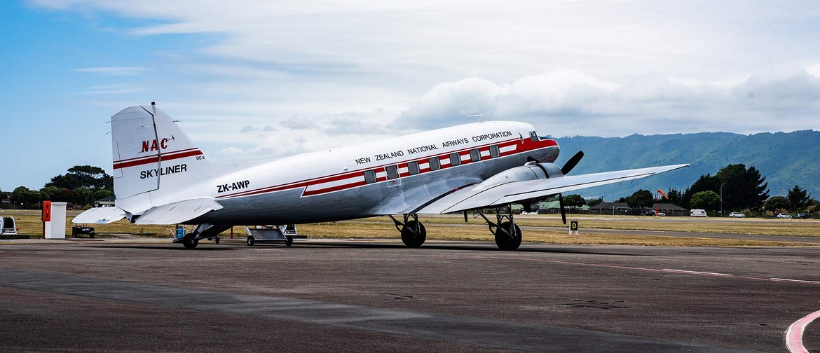 DC-3 Scenic Flights at Whanganui Vintage Weekend 2021